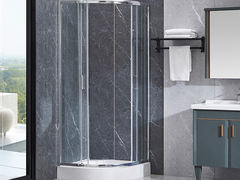 SE Krom aluminiumprofil skjutbara duschkabin för badrum SE Krom aluminiumprofil skjutbara duschkabin för badrum