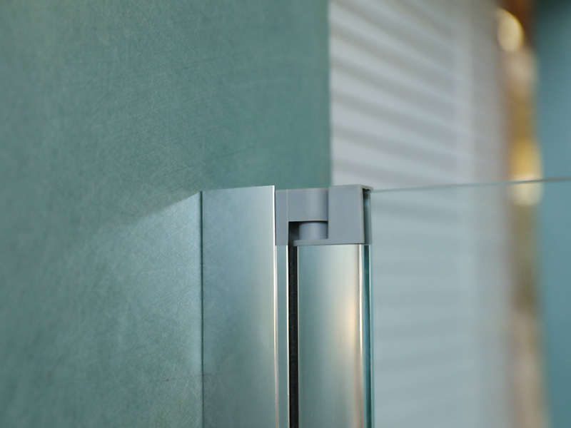 LA Hög duschkabin med dubbla hål handtag, med bricka LA Hög duschkabin med dubbla hål handtag, med bricka