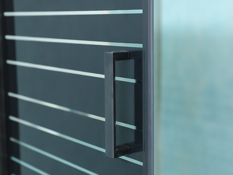 SQ Svart aluminiumprofil Fyrkantigt duschkabin med dubbla hål SQ Svart aluminiumprofil Fyrkantigt duschkabin med dubbla hål