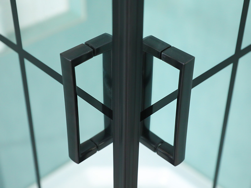 SQ Klart härdat glas med tryckning av skjutduschkabinett SQ Klart härdat glas med tryckning av skjutduschkabinett