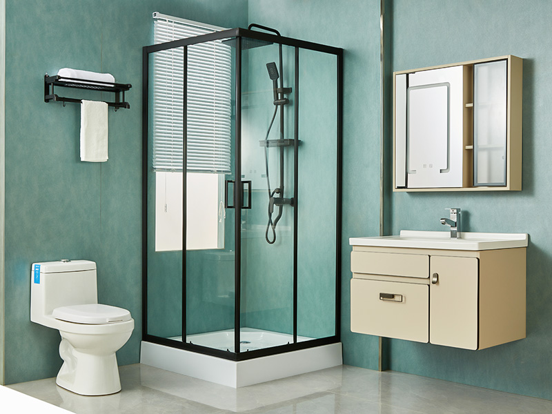 SQ skjutbara duschvägg, klart härdat glas, svart aluminiumprofil, handtag med dubbla hål, med bricka SQ skjutbara duschvägg, klart härdat glas, svart aluminiumprofil, handtag med dubbla hål, med bricka