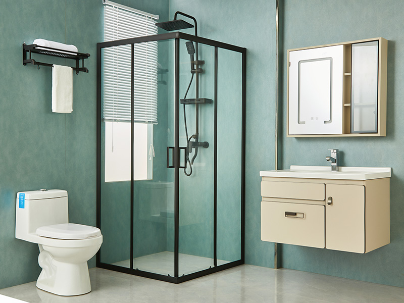 SQ skjutbara duschvägg, klart härdat glas, svart aluminiumprofil, handtag med dubbla hål, med bricka SQ skjutbara duschvägg, klart härdat glas, svart aluminiumprofil, handtag med dubbla hål, med bricka