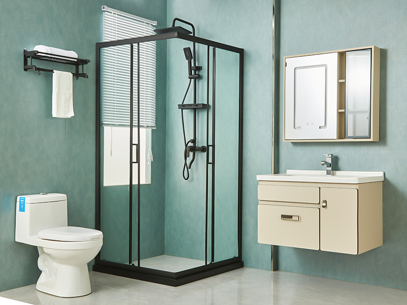 SQ skjutbara duschvägg, klart härdat glas, svart aluminiumprofil, handtag med dubbla hål, med bricka SQ skjutbara duschvägg, klart härdat glas, svart aluminiumprofil, handtag med dubbla hål, med bricka