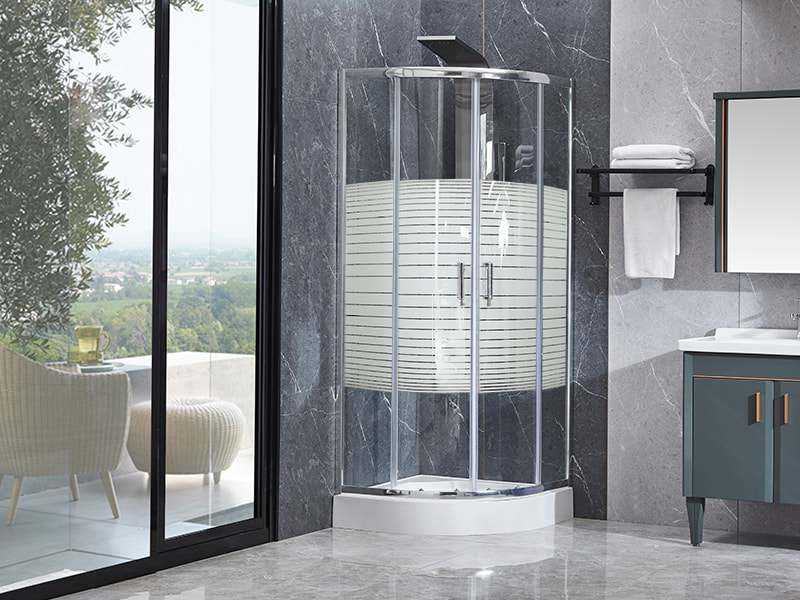 SE Krom aluminiumprofil skjutbara duschkabin för badrum SE Krom aluminiumprofil skjutbara duschkabin för badrum