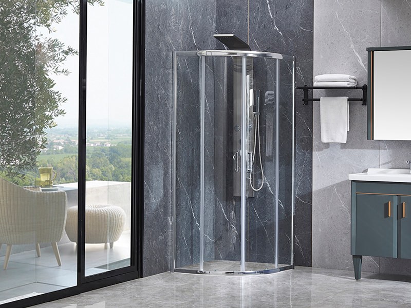 SE Krom aluminiumprofil skjutbara duschkabin för badrum SE Krom aluminiumprofil skjutbara duschkabin för badrum