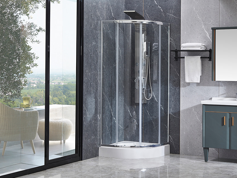 SE Krom aluminiumprofil skjutbara duschkabin för badrum SE Krom aluminiumprofil skjutbara duschkabin för badrum