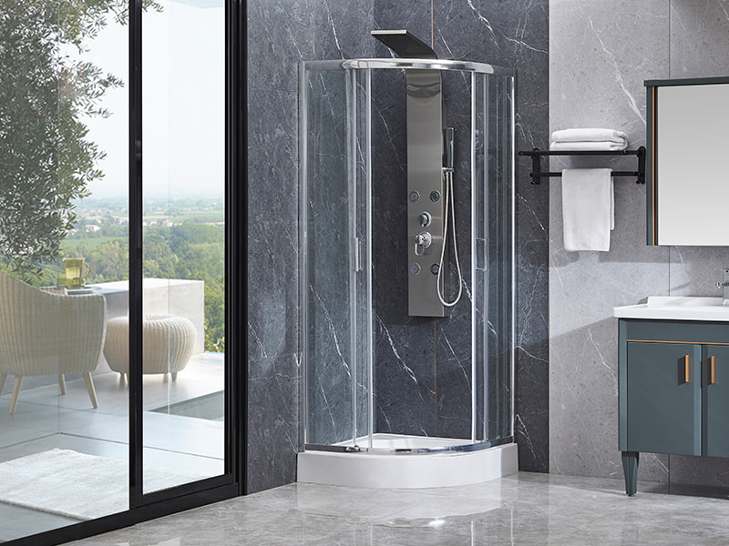 SE Krom aluminiumprofil skjutbara duschkabin för badrum SE Krom aluminiumprofil skjutbara duschkabin för badrum