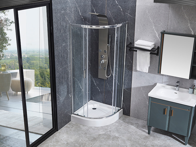 SE Krom aluminiumprofil skjutbara duschkabin för badrum SE Krom aluminiumprofil skjutbara duschkabin för badrum