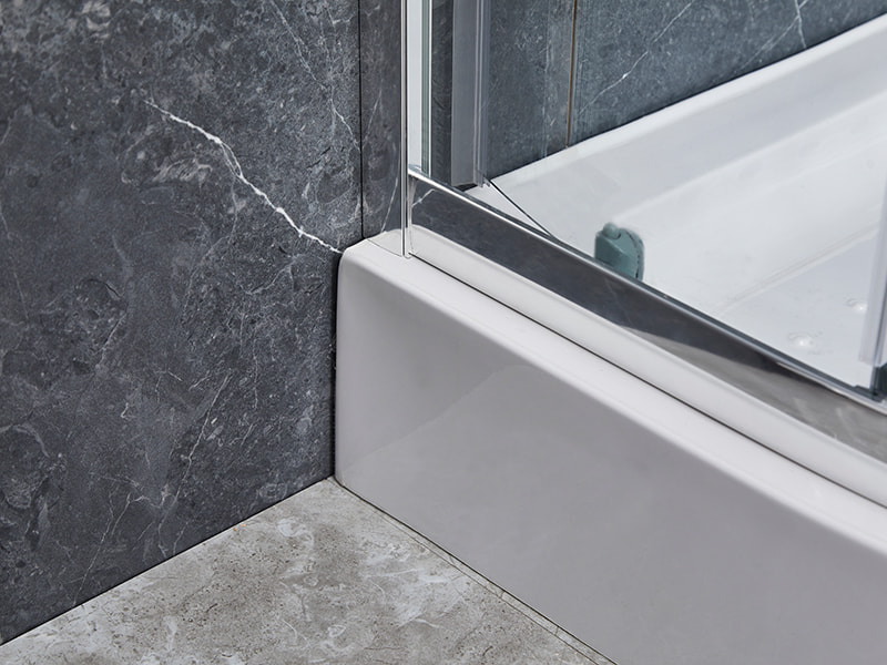 SE Krom aluminiumprofil skjutbara duschkabin för badrum SE Krom aluminiumprofil skjutbara duschkabin för badrum