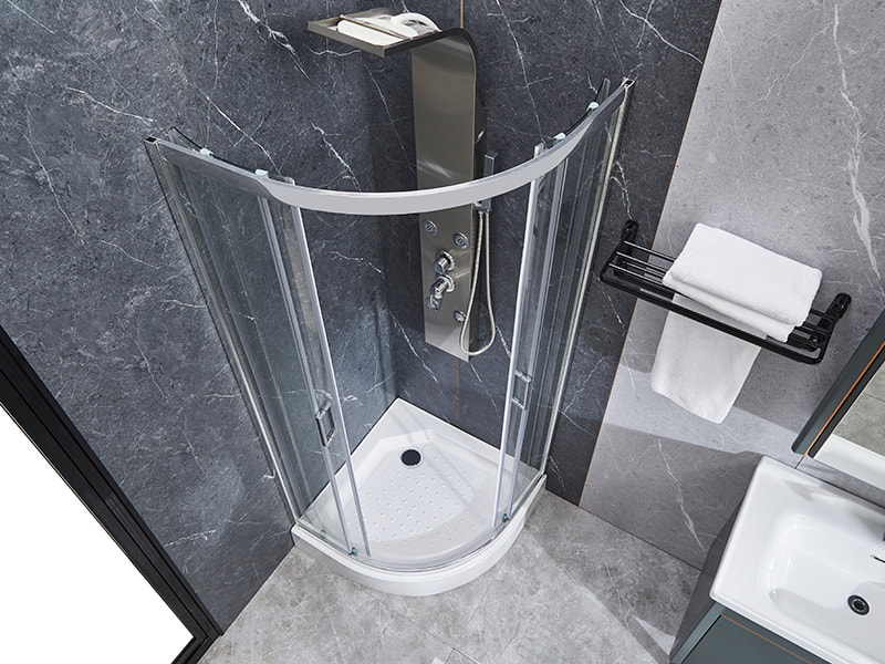 SE Krom aluminiumprofil skjutbara duschkabin för badrum SE Krom aluminiumprofil skjutbara duschkabin för badrum