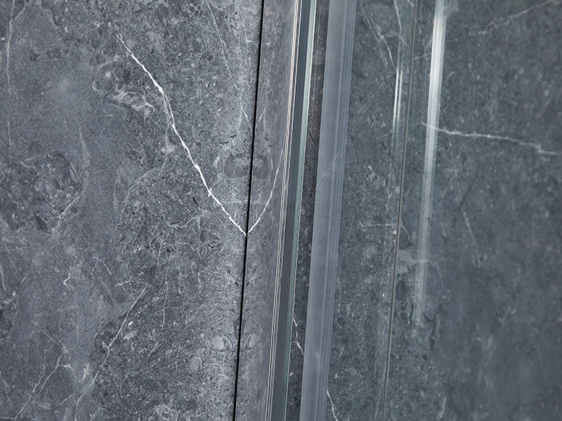 SE Krom aluminiumprofil skjutbara duschkabin för badrum SE Krom aluminiumprofil skjutbara duschkabin för badrum