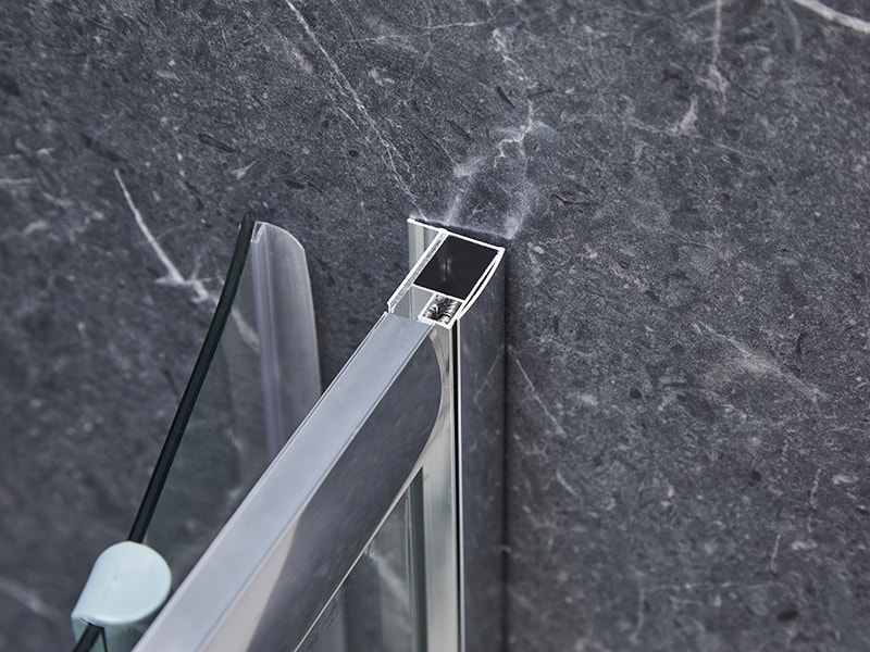 SE Krom aluminiumprofil skjutbara duschkabin för badrum SE Krom aluminiumprofil skjutbara duschkabin för badrum