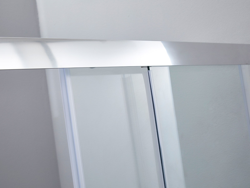 SQ Klart härdat glas badrum med skjutbar duschvägg, med bricka SQ Klart härdat glas badrum med skjutbar duschvägg, med bricka